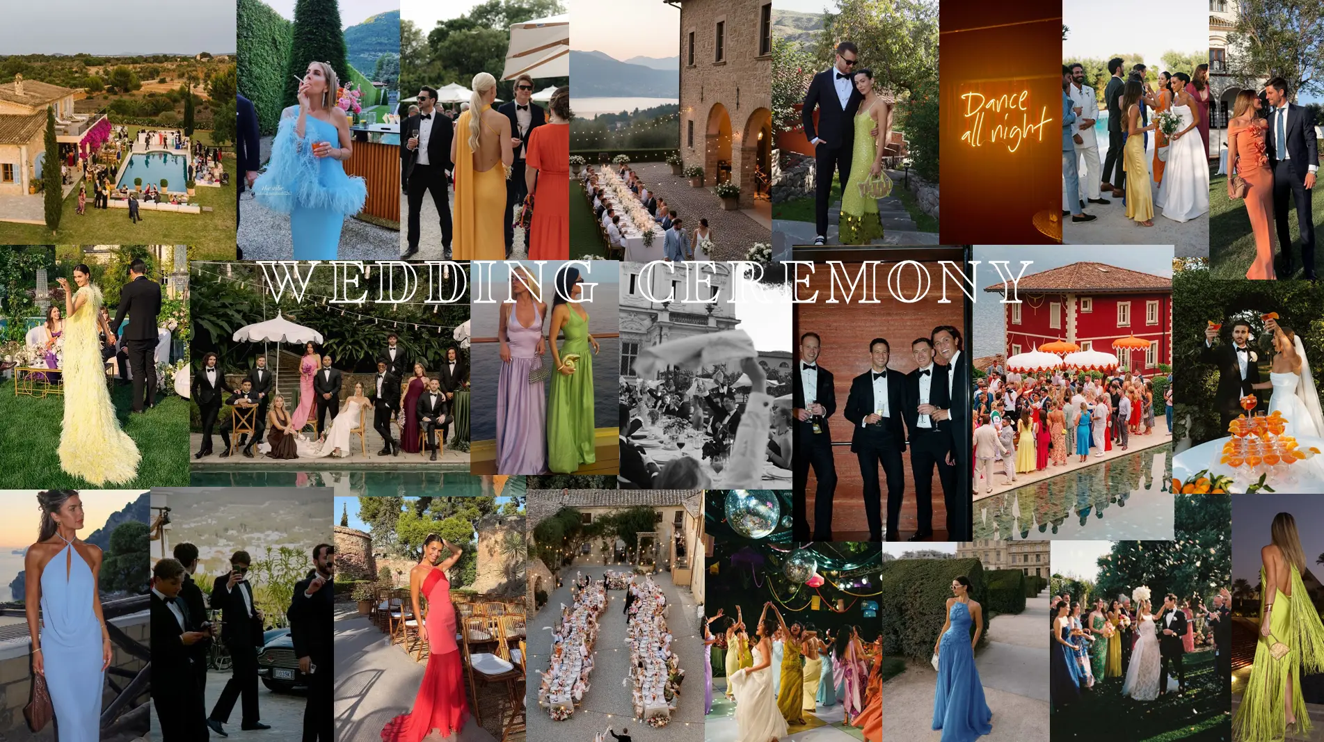 Wedding vision board