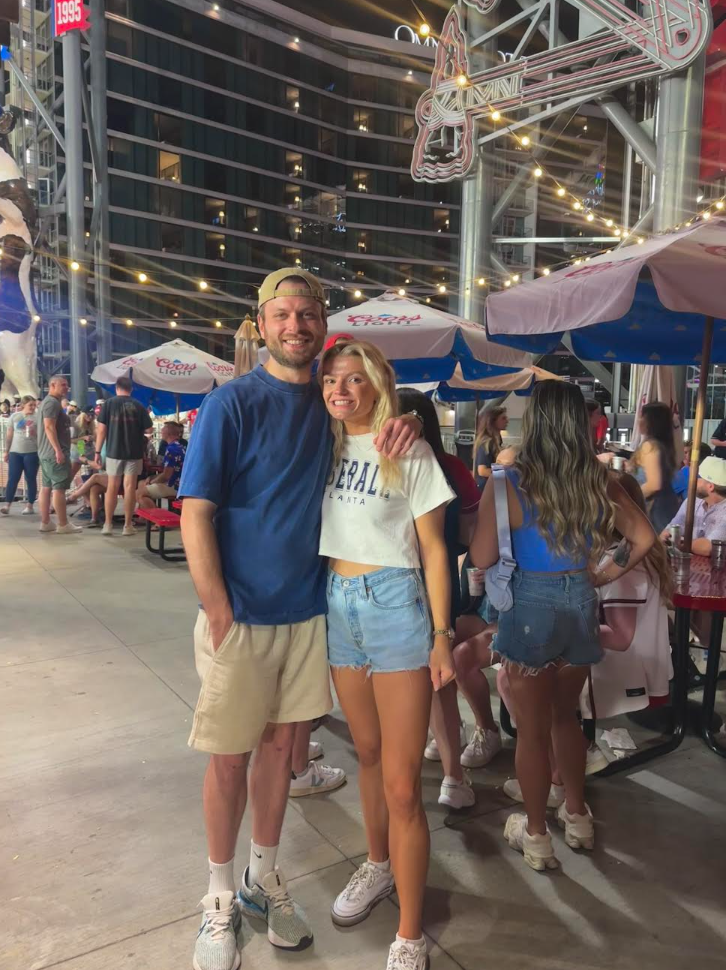Allison and Jacob at a Braves game in Atlanta