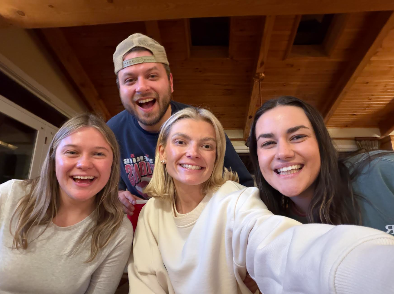 Allison and Jacob with family in Ohio over Christmas